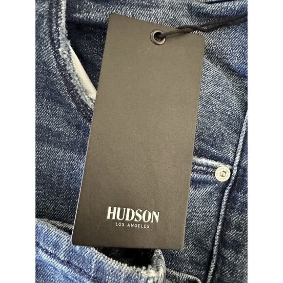 Hudson Beth Baby Boot-Cut Jeans 28” Blue Mid-Rise Flap Pockets NEW $195 - Picture 12 of 12